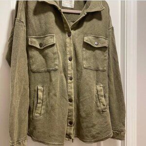 NWT Olive Altrd State Corduroy Shacket